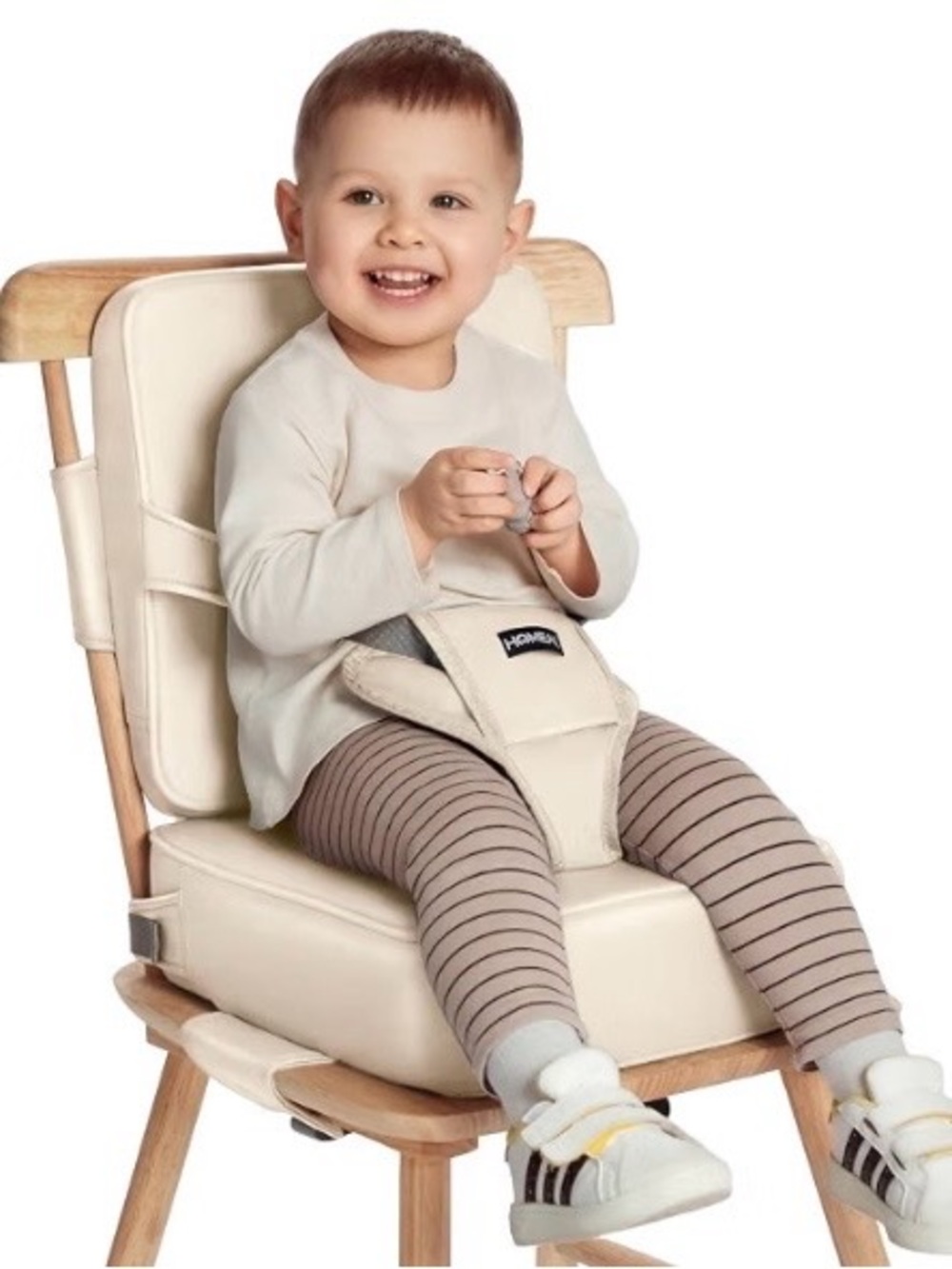NEW Toddler Booster Seat for Dining Table, Beige
Adjustable Straps, Non-Slip
